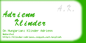 adrienn klinder business card